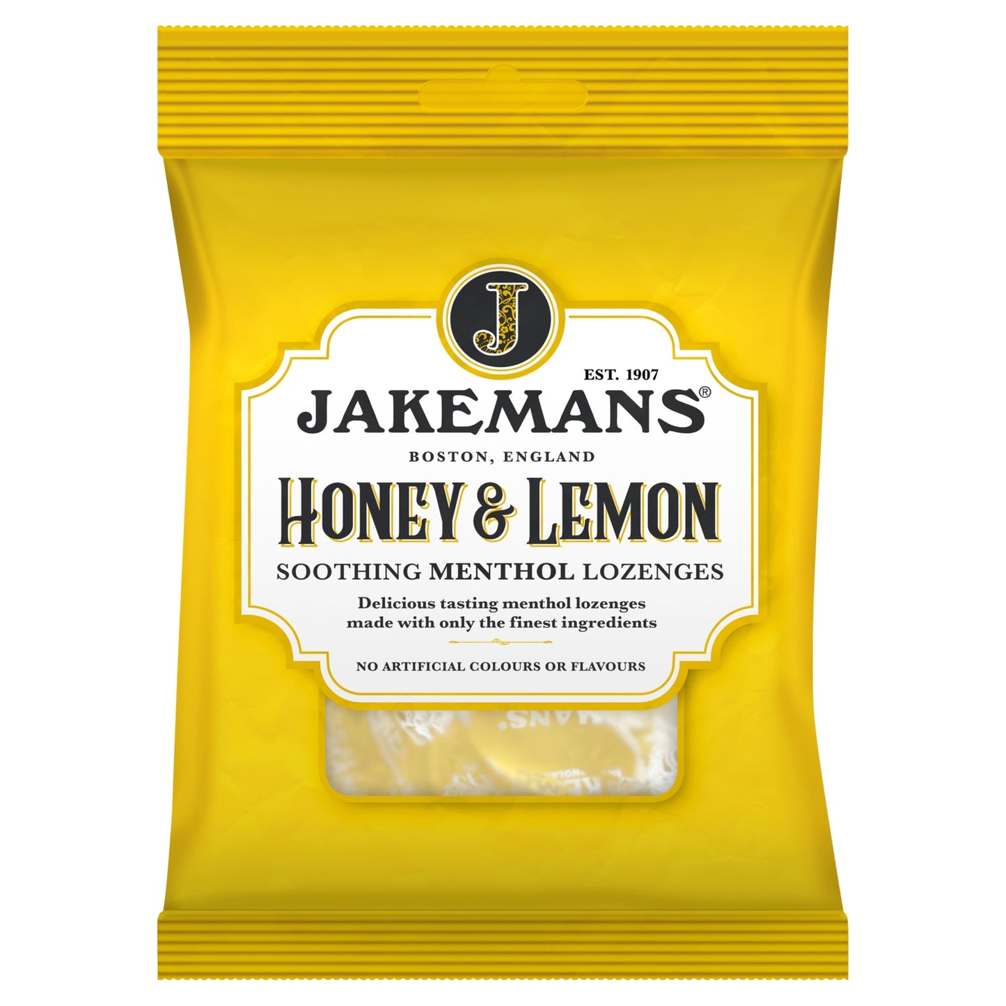 Jakemans Honey & Lemon Soothing Menthol Lozenges 160g