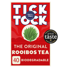 Tick Tock The Original Rooibos Tea 40 Biodegradable Bags 90g