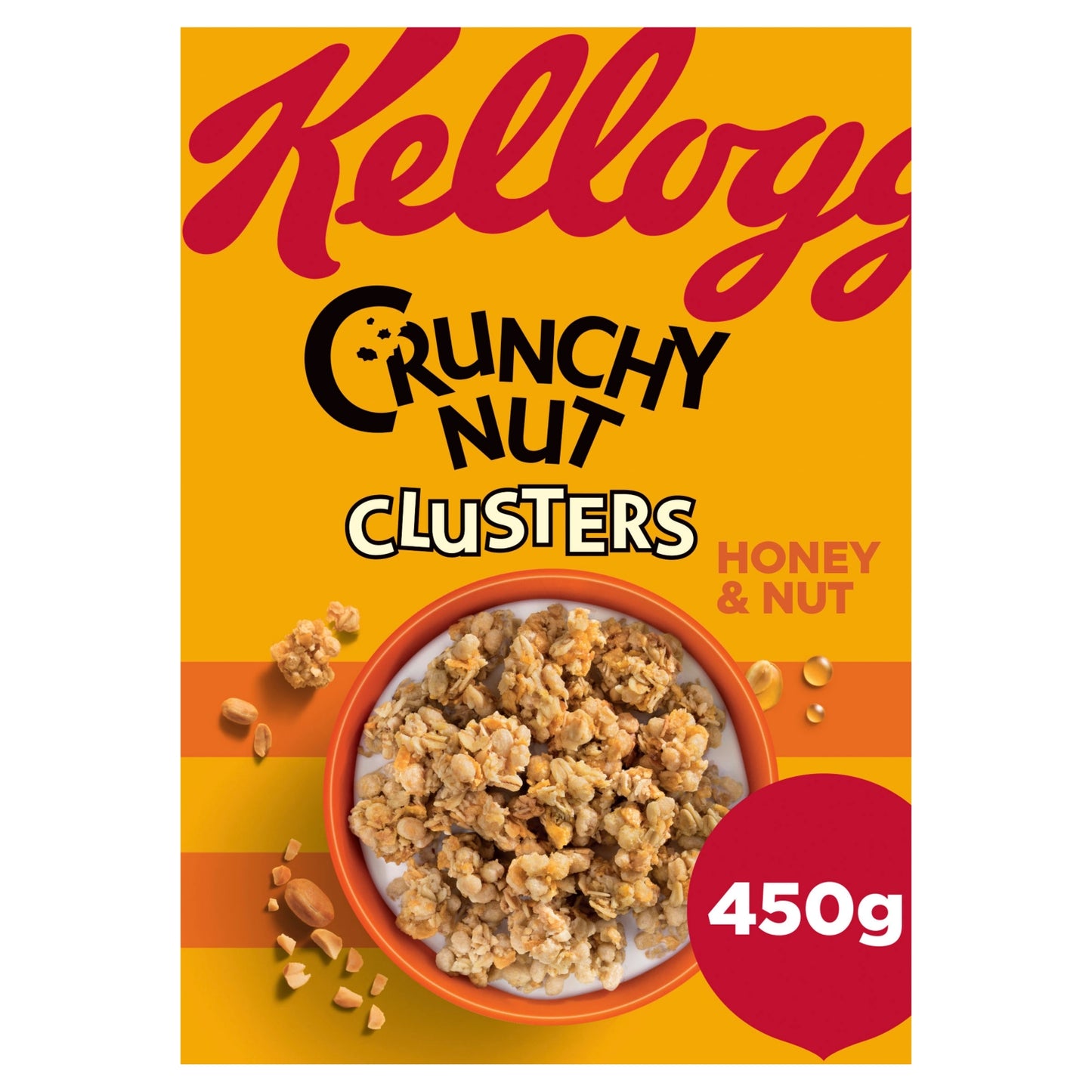 Kellogg's Crunchy Nut Honey & Nut Clusters Breakfast Cereal 400g
