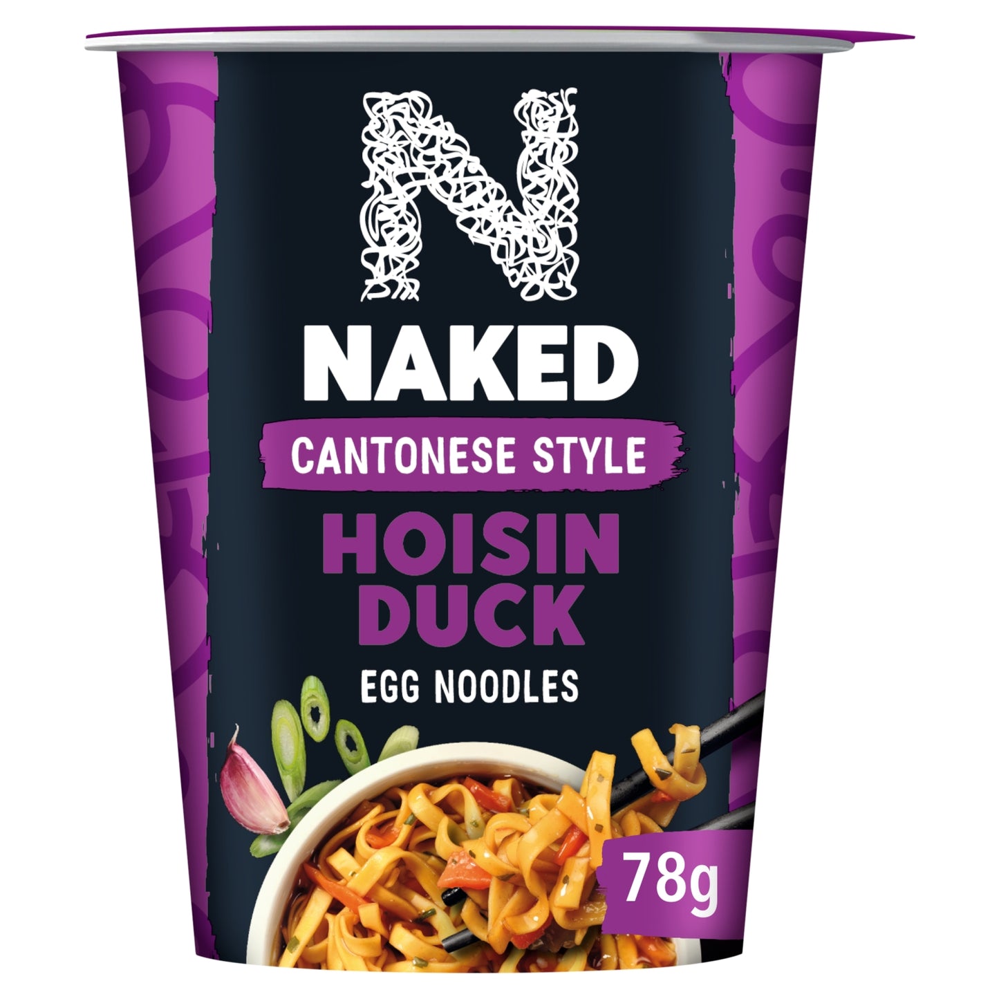 Naked Cantonese Style Hoisin Duck Flavour Egg Noodles 78g