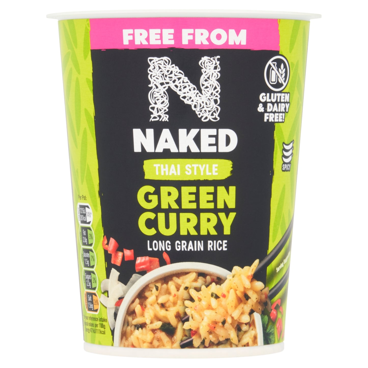 Naked Thai Style Green Curry Rice 78g