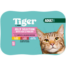Tiger by ASDA Tiger Jelly Selection with Fish & Poultry Adult Cat 6 x 400g (2.4kg)