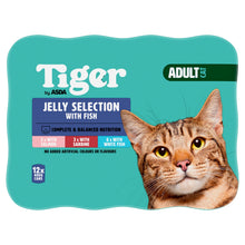 Tiger by ASDA Tiger Jelly Selection with Fish Adult Cat 12 x 400g (4.8kg)