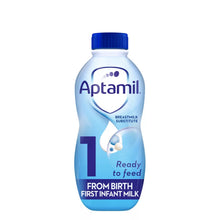 Aptamil 1 First Infant Baby Milk Liquid Formula, Ready to Feed, From Birth, 1L
