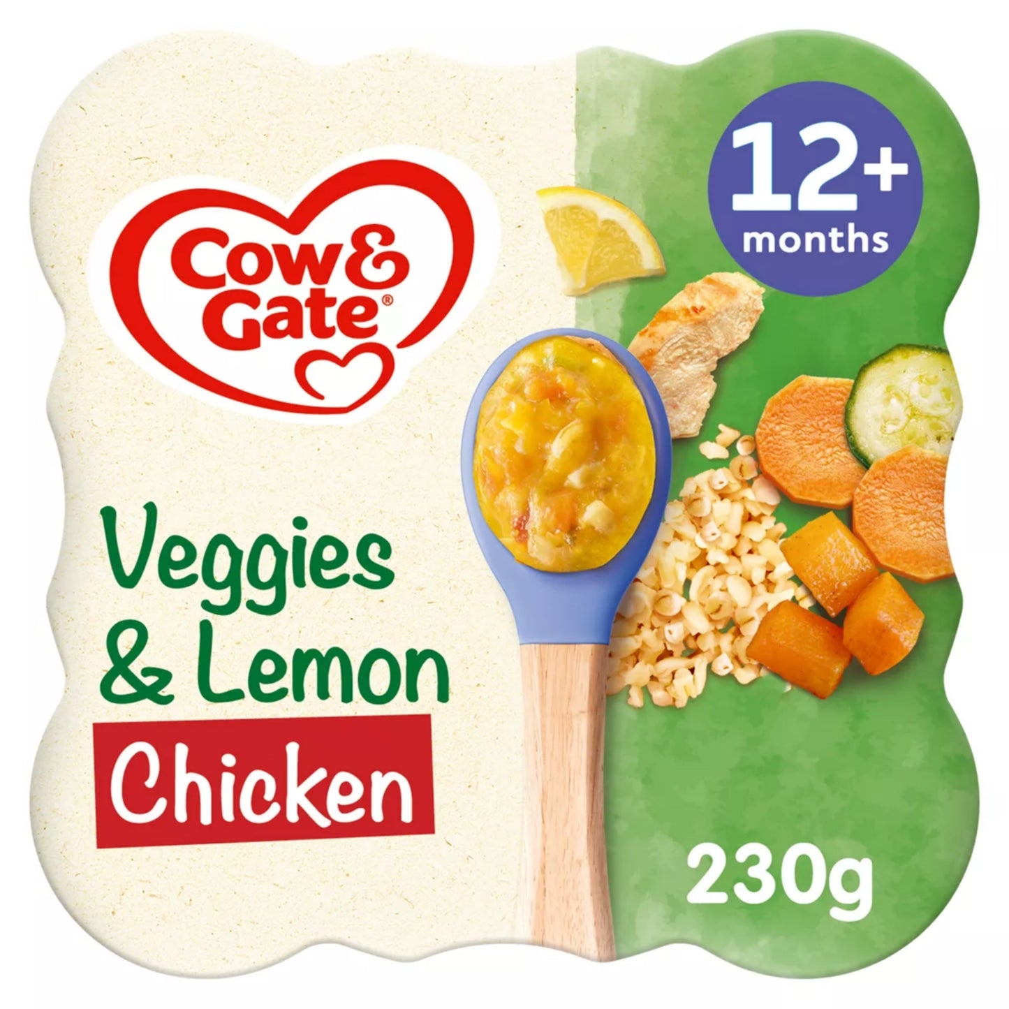 Cow & Gate Lemon Chicken & Vegetables Baby Food Meal, 12+ Months, 230g