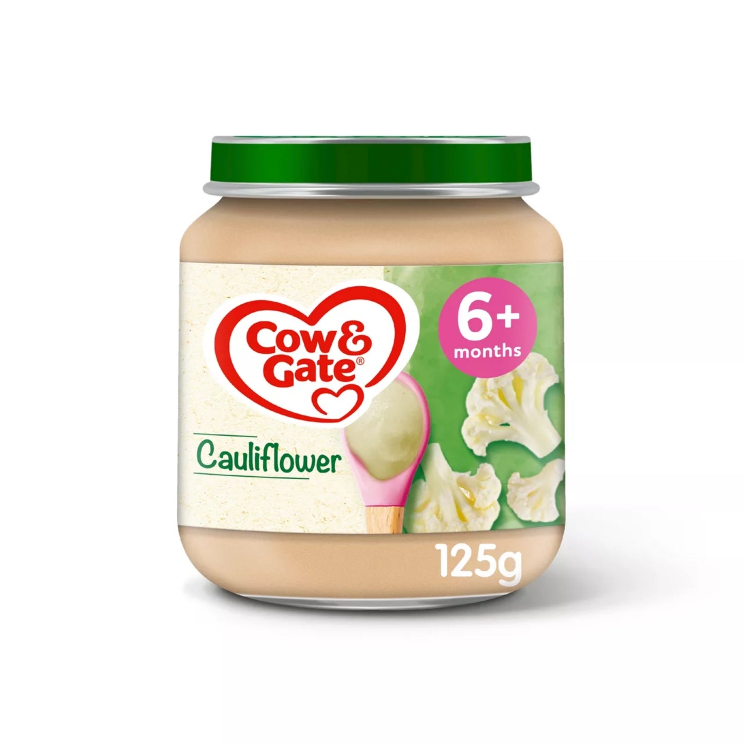 Cow & Gate Cauliflower Baby Food Snack Jar, 6+ Months, 125g