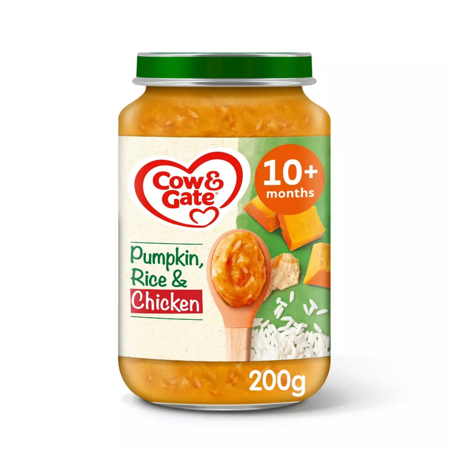 Cow & Gate Pumpkin Chicken & Rice Baby Food Meal Jar, 10+ Months, 200g