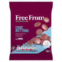 ASDA Free From Free From by Choc Buttons 25g