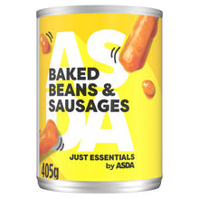 JUST ESSENTIALS by ASDA Smart Price Baked Beans & Sausages in Tomato Sauce 405g