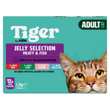 Tiger by ASDA Tiger Meaty & Fish Selection in Jelly 1+ Years 12 x 100g (1.2kg)