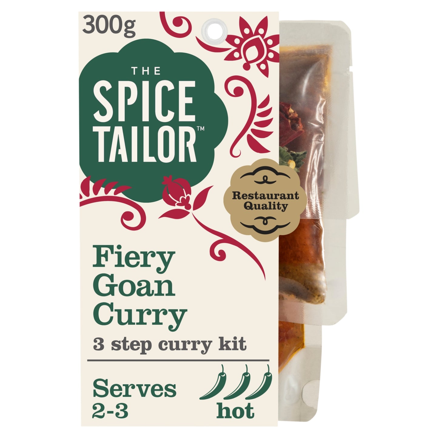 The Spice Tailor Fiery Goan Indian Curry Sauce Meal Kit 300g