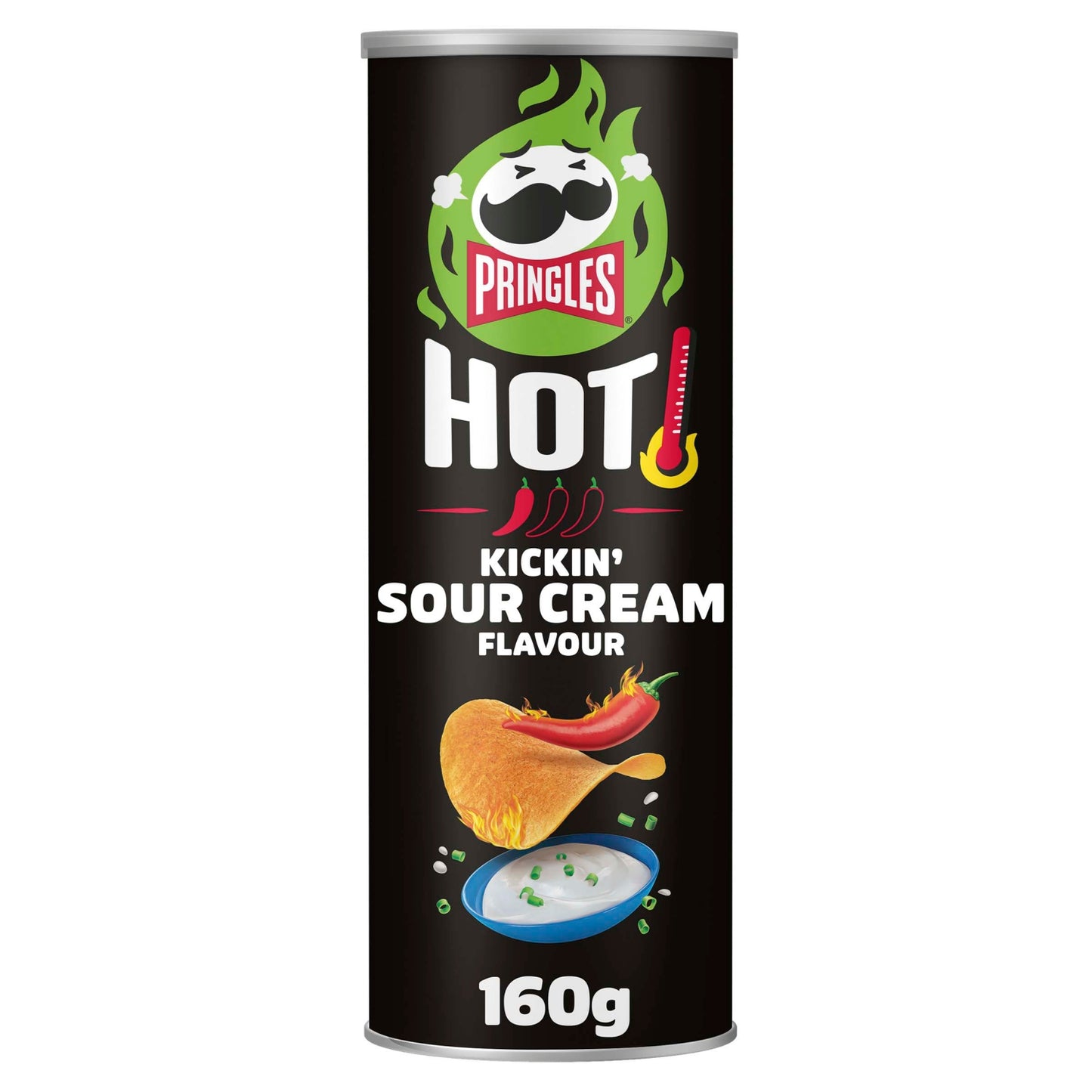 Pringles Hot Sour Cream Flavour Sharing Crisps 160g
