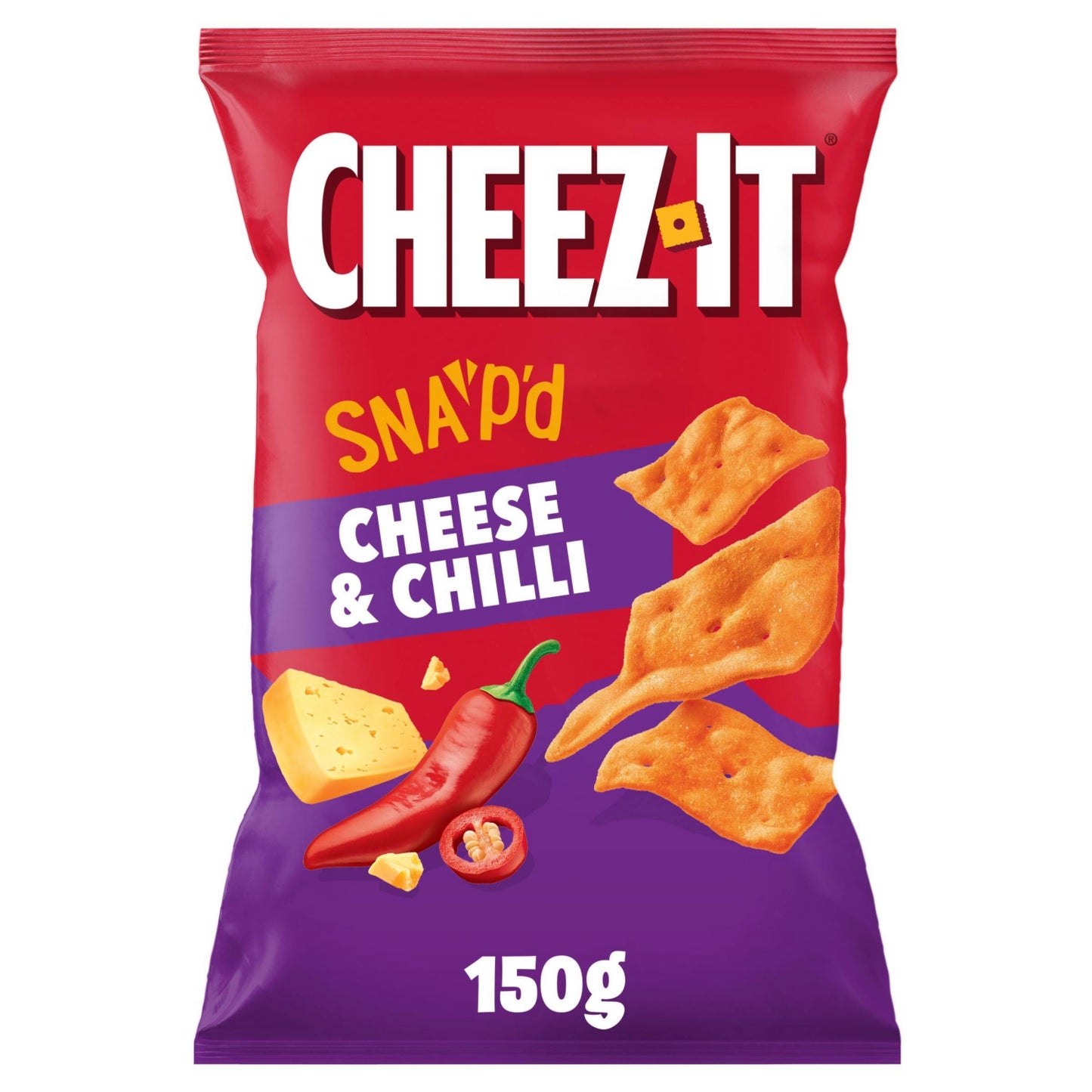Cheez-It Cheese & Chilli Thin & Crispy Baked Snacks 150g