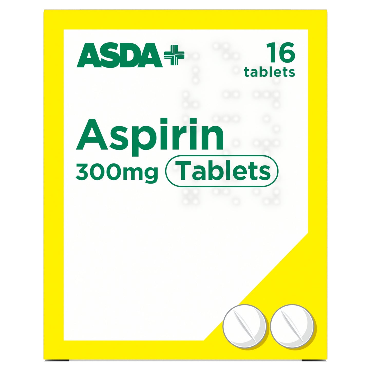 ASDA 16 Aspirin 300mg Tablets