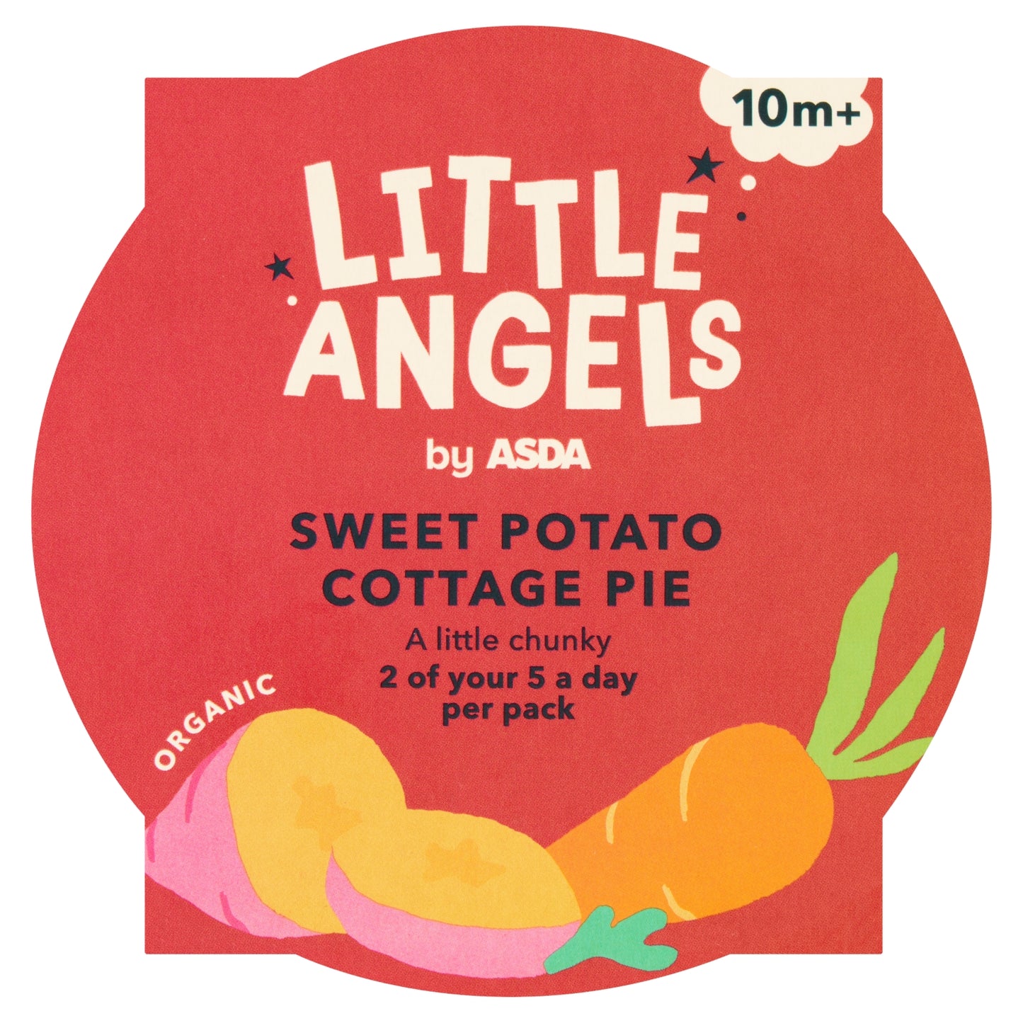 LITTLE ANGELS by ASDA Organic Sweet Potato Cottage Pie 10+m 190g