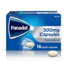 Panadol Paracetamol 500mg Liquid Capsules, Fast Pain Relief, 16s