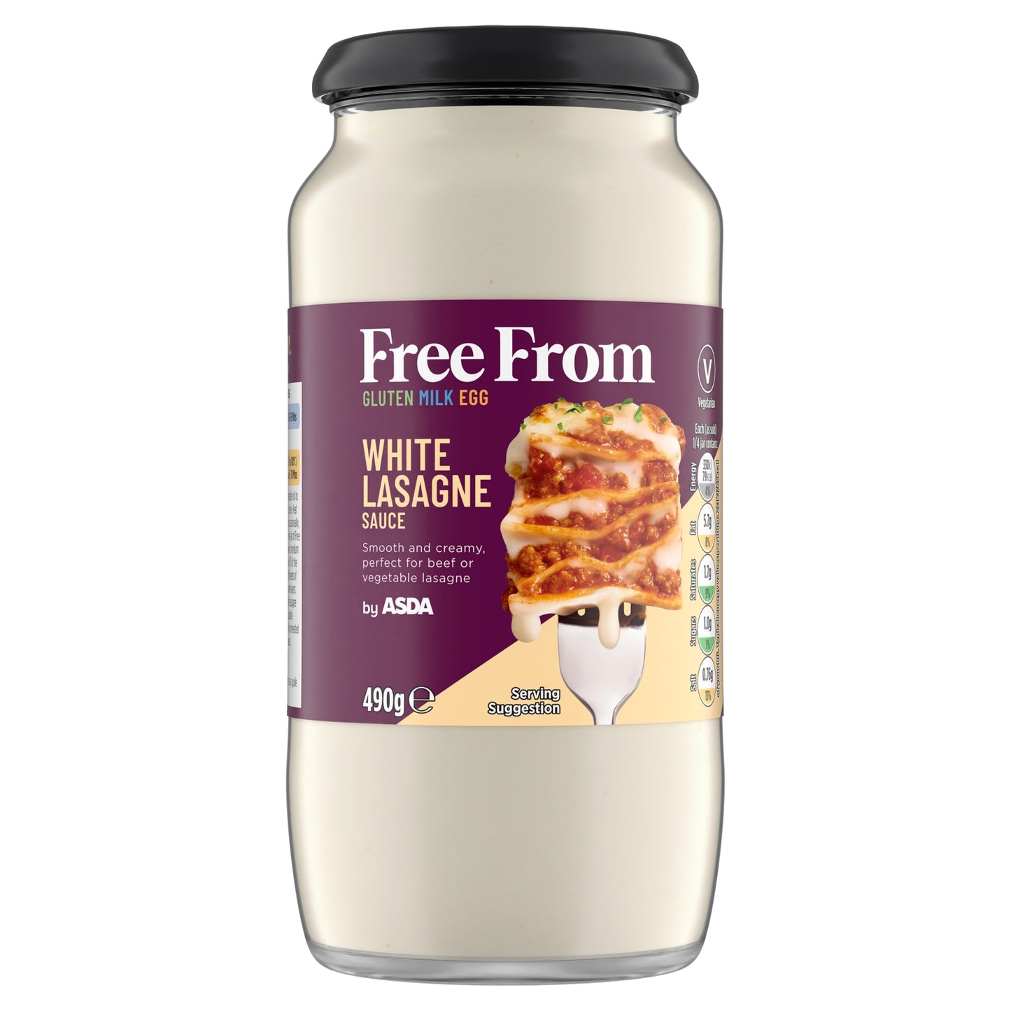 ASDA Free From Free From by White Lasagne Sauce 490g