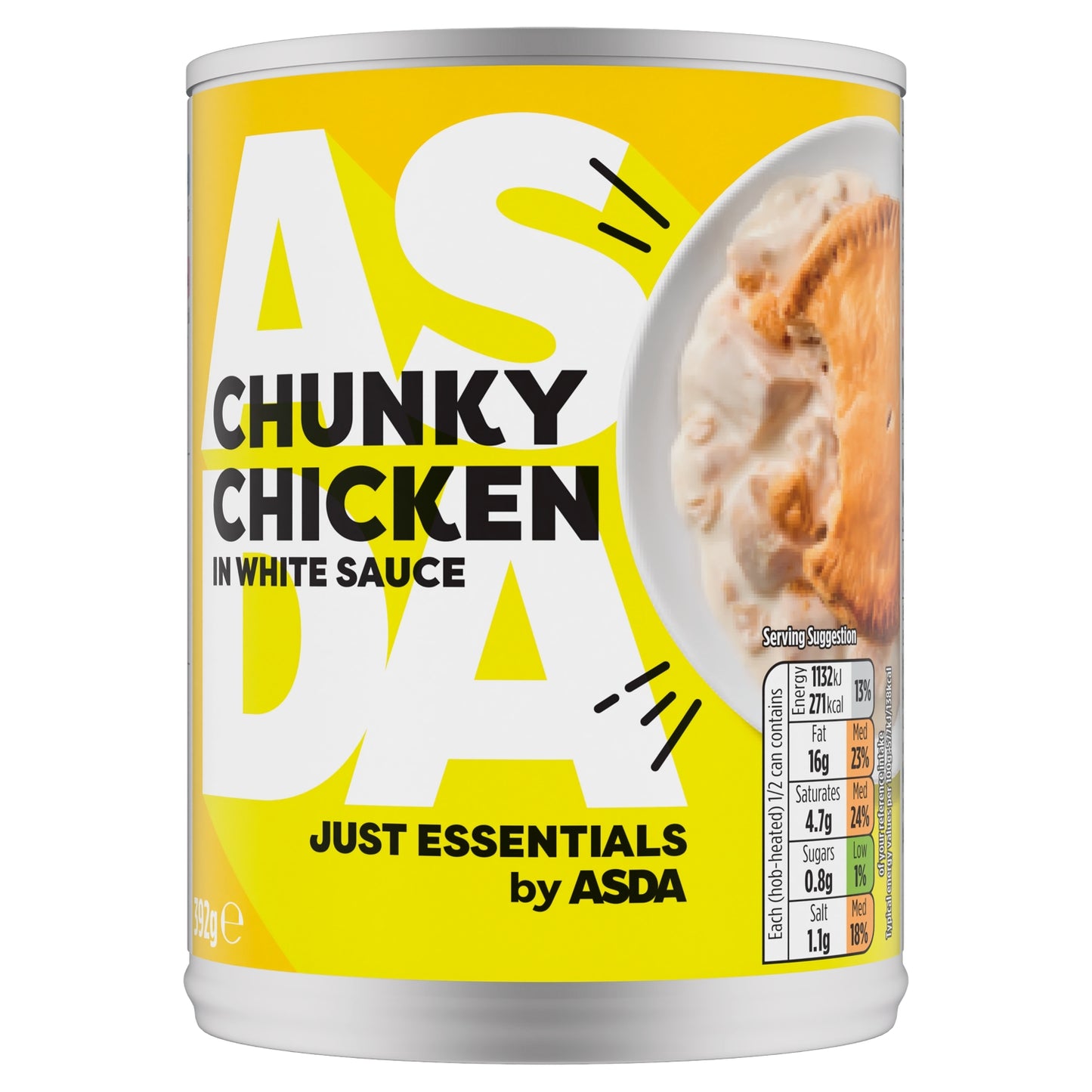 JUST ESSENTIALS by ASDA Chunky Chicken in White Sauce 392g