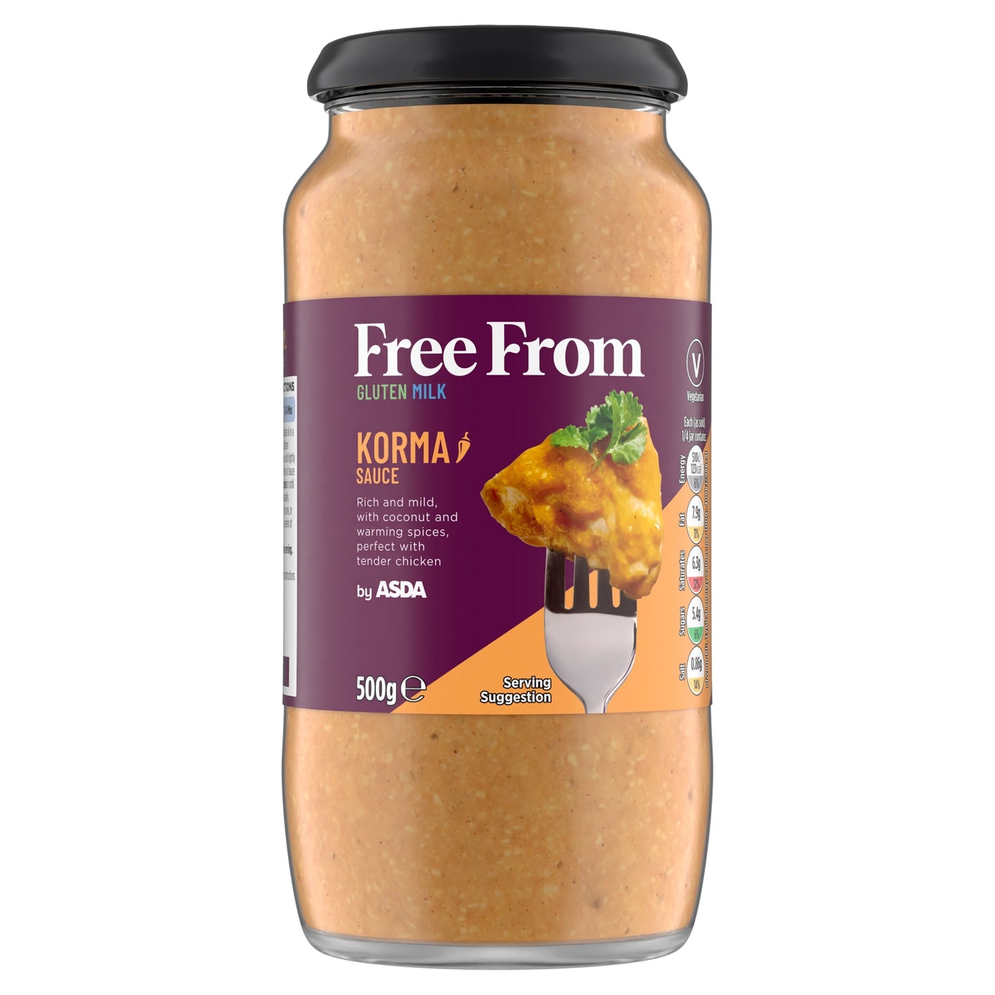 ASDA Free From Free From by Korma Sauce 500g
