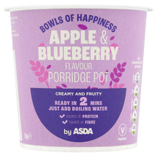 ASDA Apple & Blueberry Flavour Porridge Pot 57g