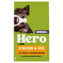 Hero by ASDA Working Dog with Chicken & Veg 17kg