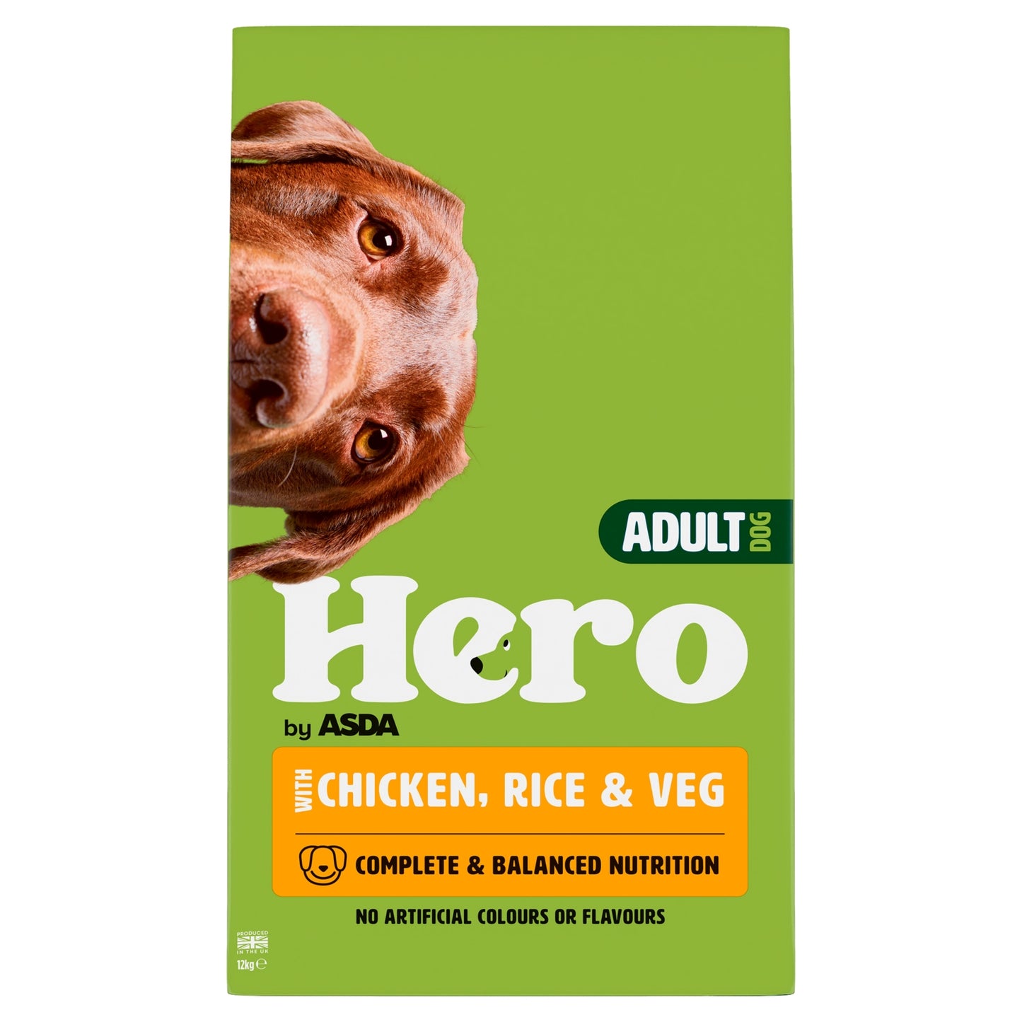 Hero by ASDA Adult with Chicken, Rice & Veg 12kg