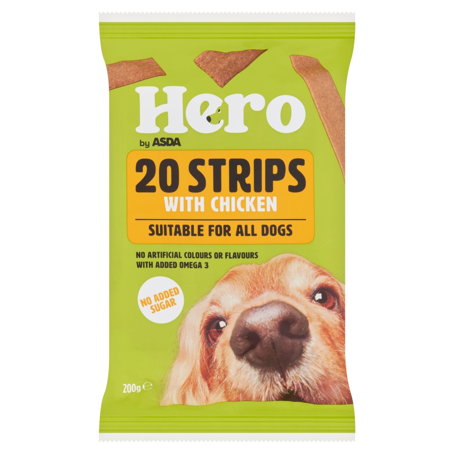 Hero by ASDA Hero 20 Strips with Chicken 200g