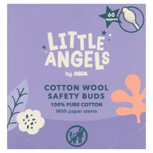 LITTLE ANGELS by ASDA 60 Cotton Wool Safety Buds