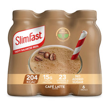 SlimFast Ready to Drink Meal Replacement Shake, Café Latte Flavour, 6 meals, 325ml