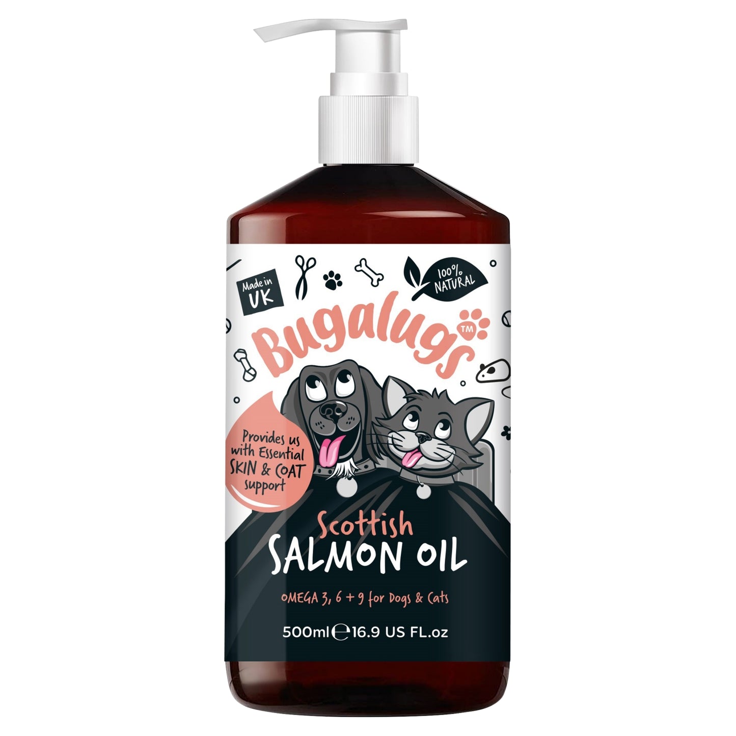 Bugalugs Scottish Salmon Oil 500ml