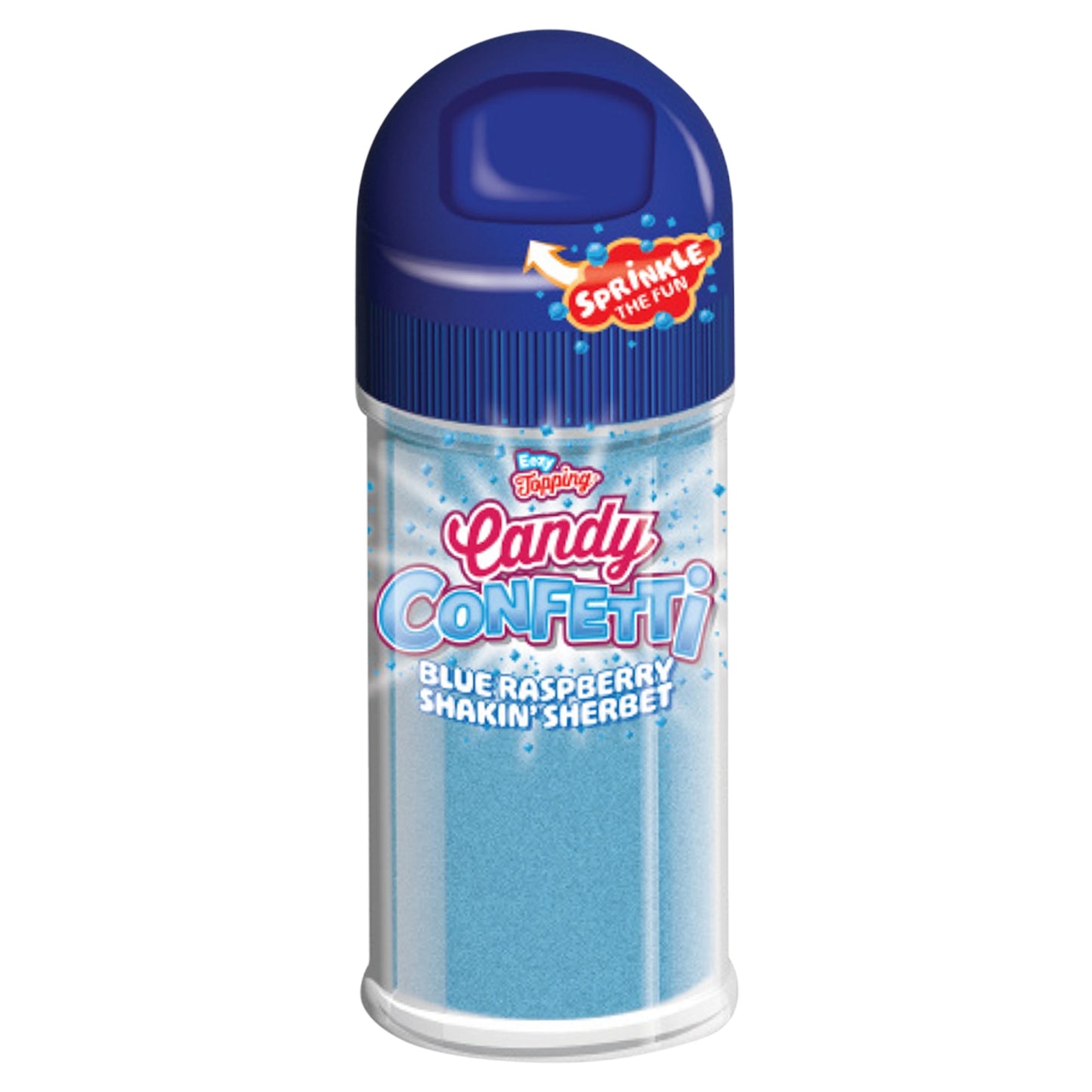 EEZY Blue Raspberry Flavour Sherbet Topping Candy Confetti 50g