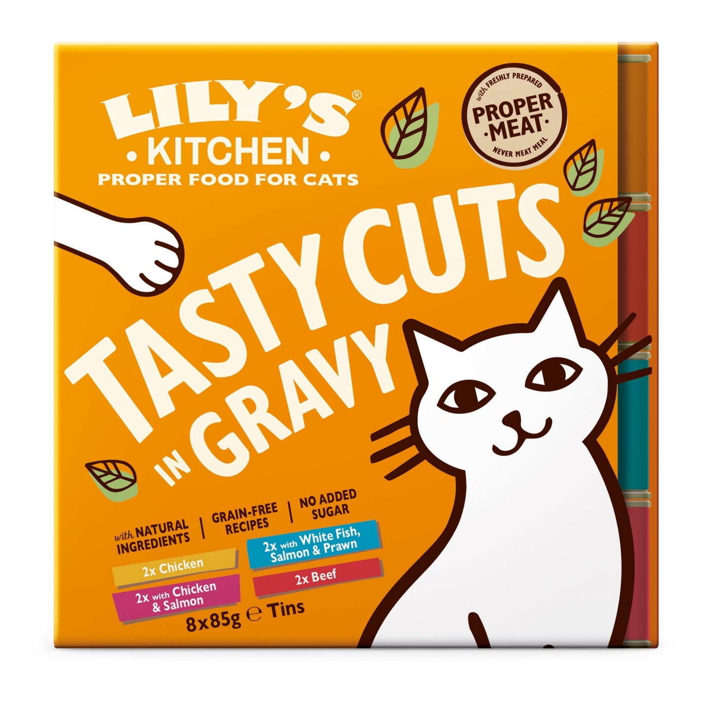 Lily's Kitchen Tasty Cuts in Gravy Multipack Adult Wet Cat Food 8x85g