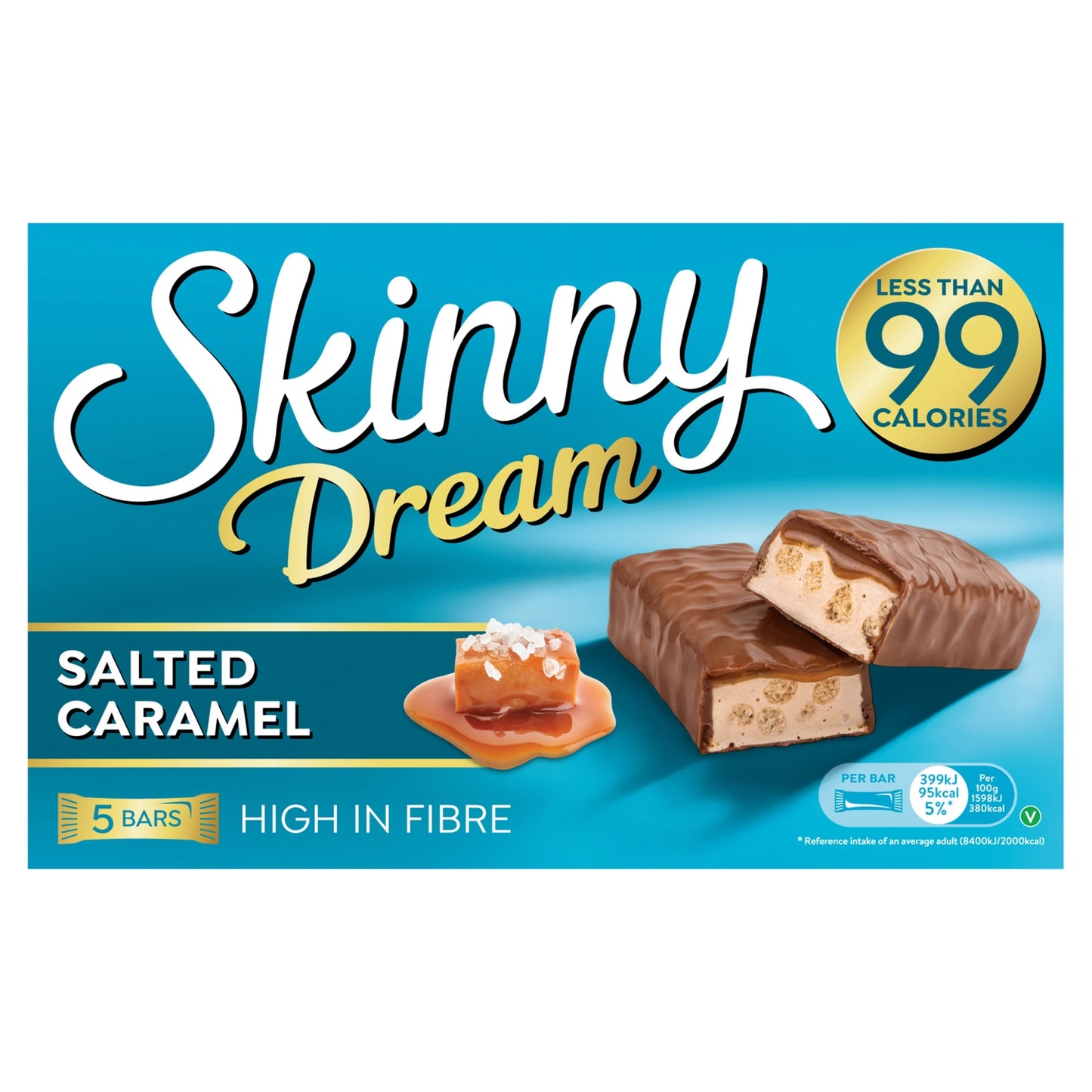 Skinny Dream Dream Salted Caramel Bars 5 x 25g
