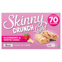 Skinny Crunch Crunch Light Raspberry & White Choc Bars 5 x 19g