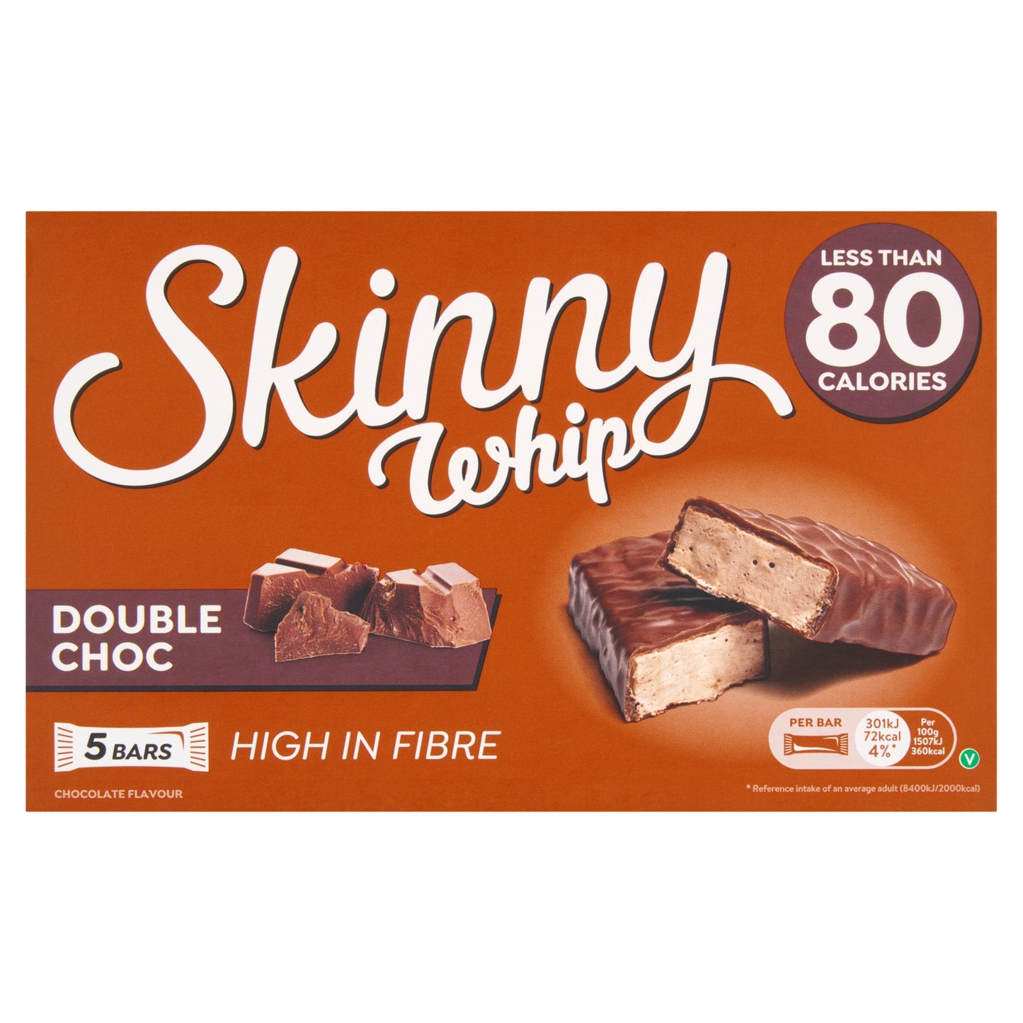 Skinny Whip Double Choc Bars 5 x 20g
