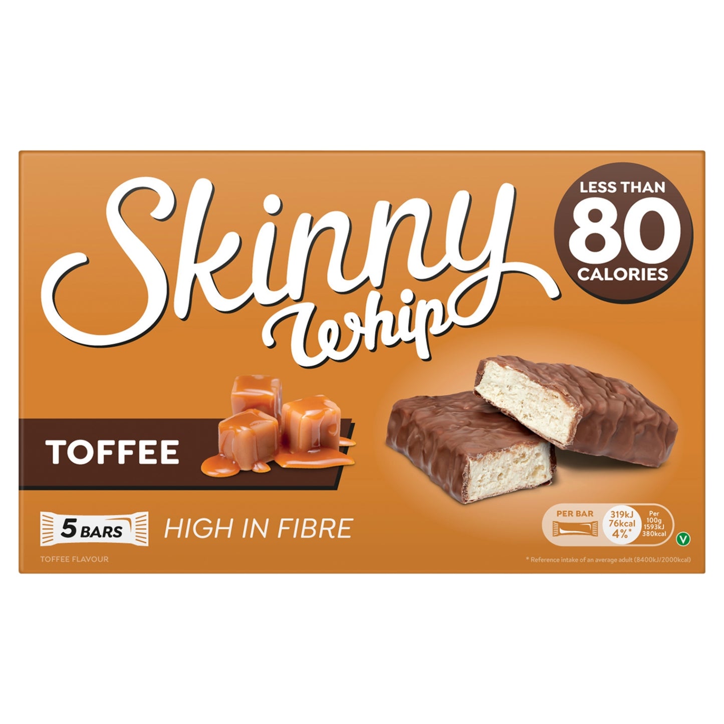 Skinny Whip Toffee Flavour 5 x 20g