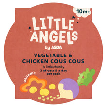 LITTLE ANGELS by ASDA Organic Vegetable & Chicken Cous Cous 10m+ 190g