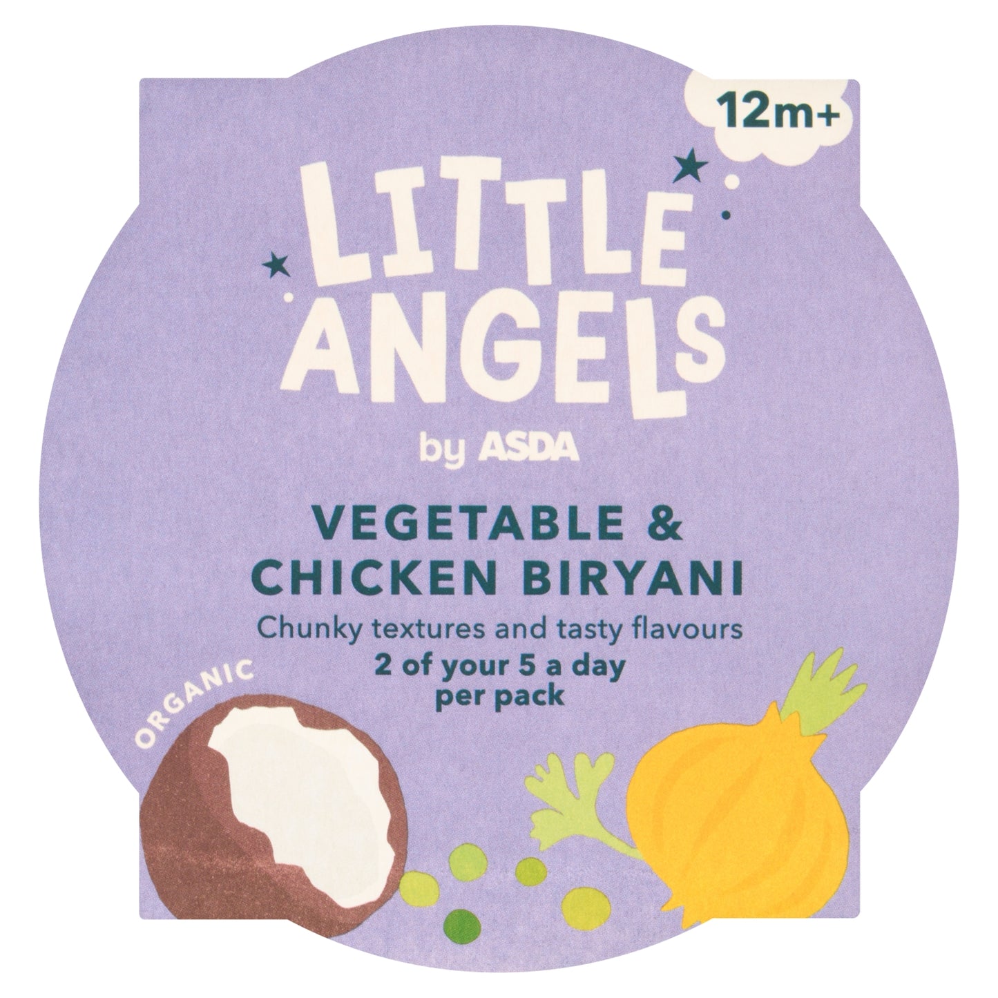 LITTLE ANGELS by ASDA Little Angels by Organic Vegetable & Chicken Biryani 12m+ 200g