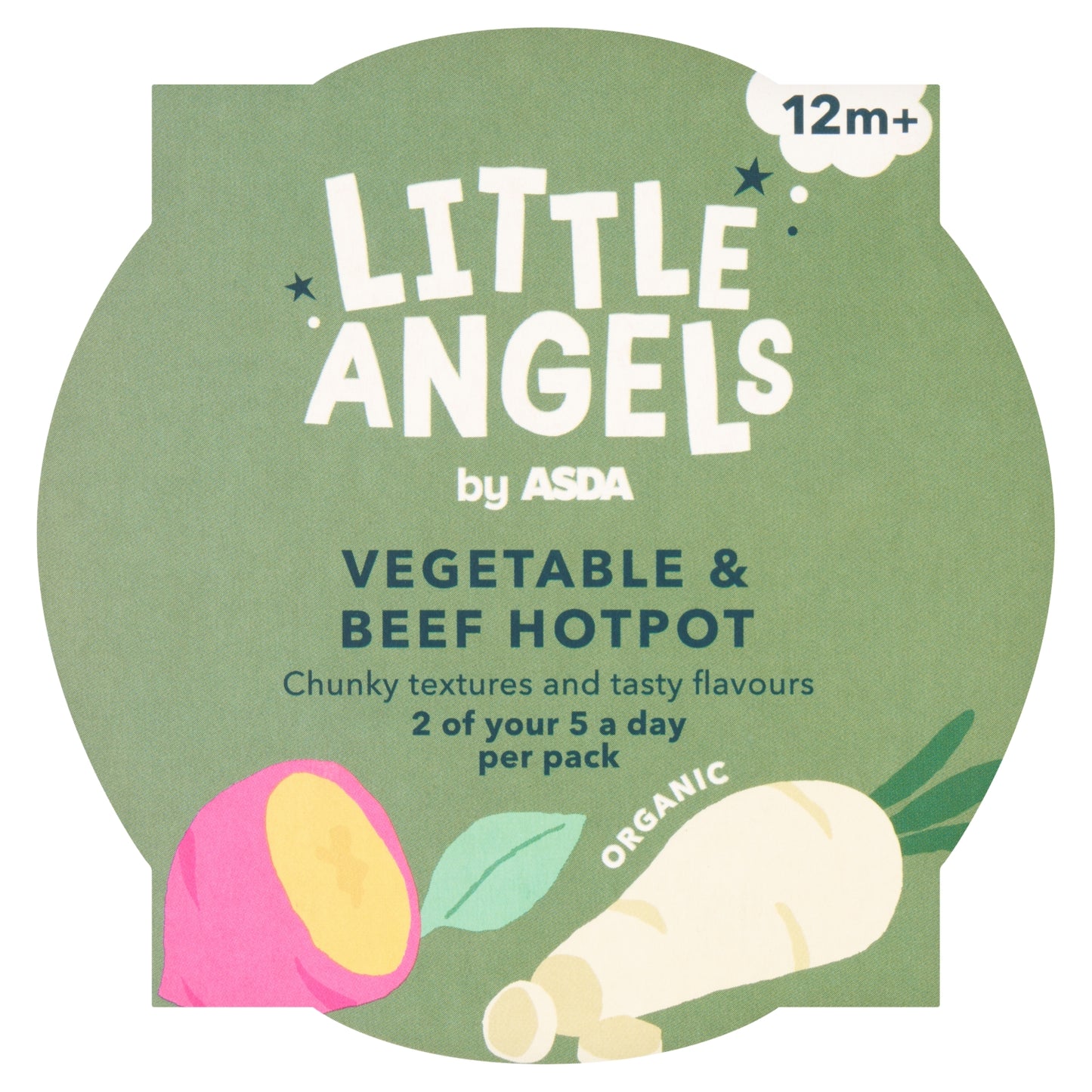 LITTLE ANGELS by ASDA Organic Vegetable & Beef Hotpot 12m+ 200g