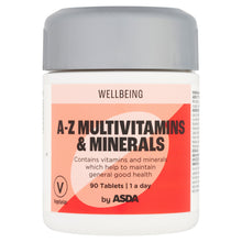 ASDA Wellbeing 1 a day A-Z Multivitamins & Minerals 90 Tablets