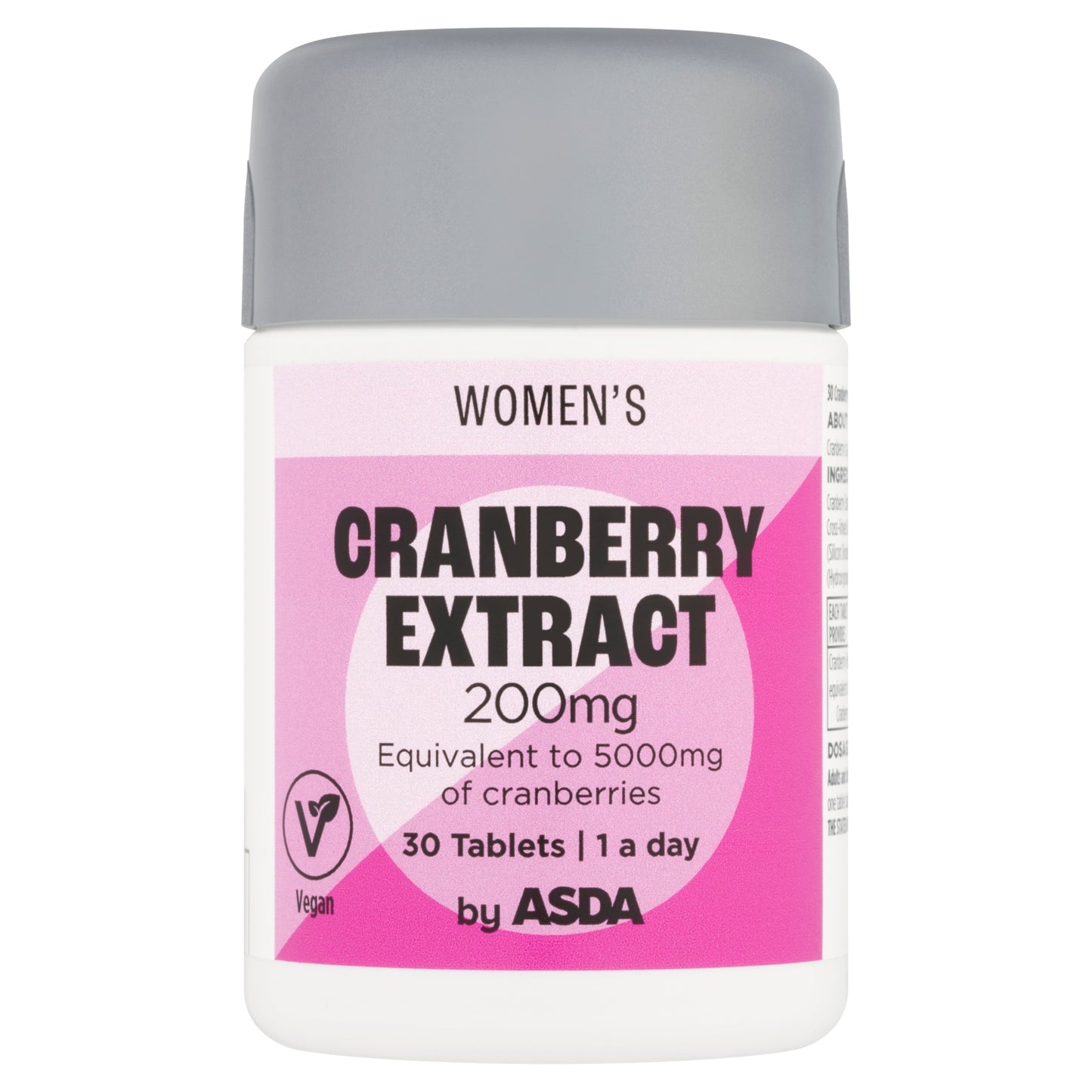 ASDA Women's 1 a day Cranberry Extract 200mg 30 Tablets