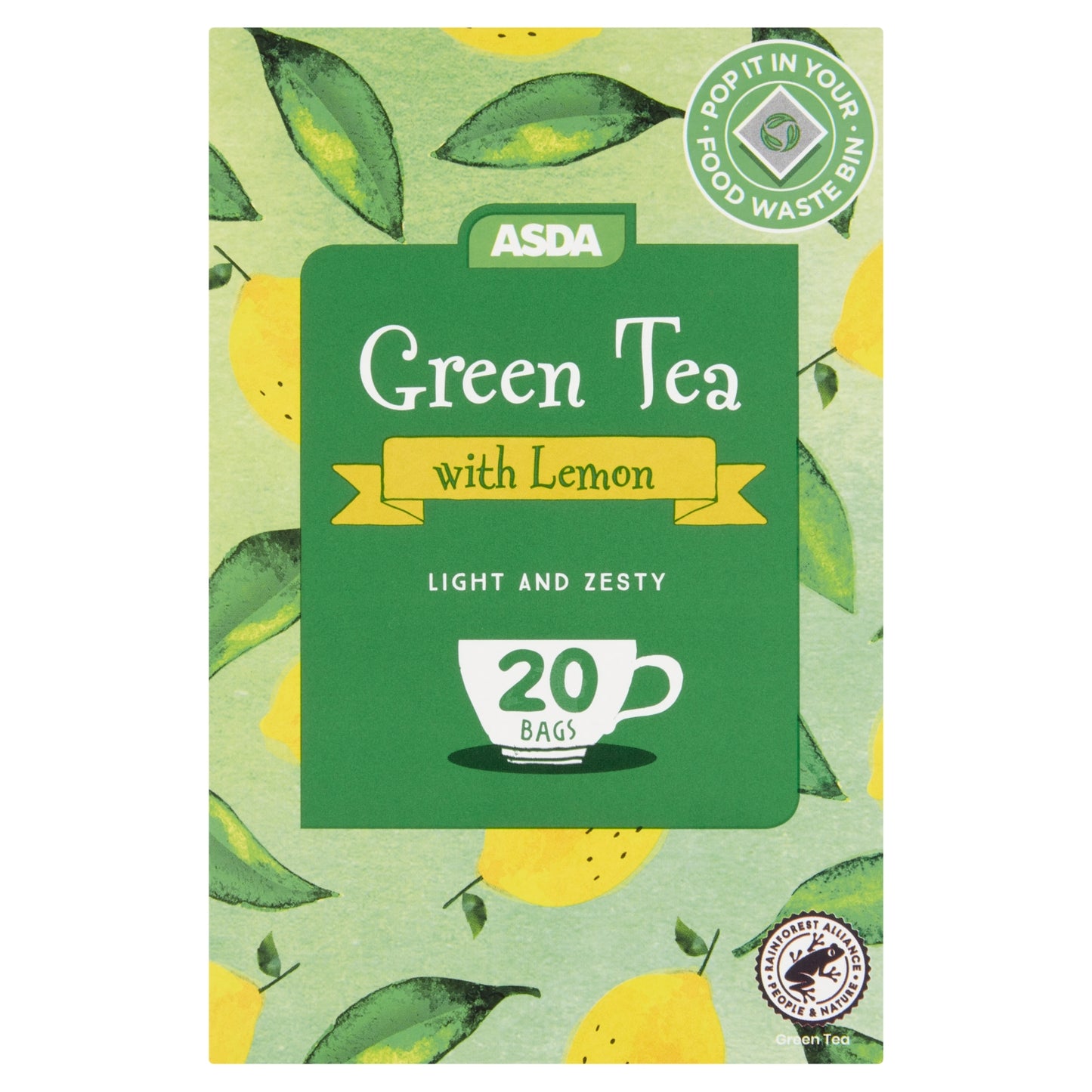 ASDA 20 Green Tea with Lemon 40g