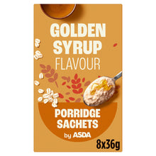 ASDA Golden Syrup Flavour Porridge Sachets 8 x 36g (288g)