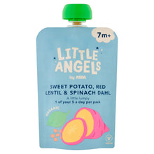 LITTLE ANGELS by ASDA by Organic Sweet Potato, Red Lentil & Spinach Dhal 7m+ 130g