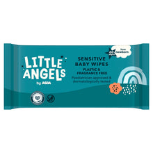 LITTLE ANGELS by ASDA by 60 Sensitive Baby Wipes from Newborn