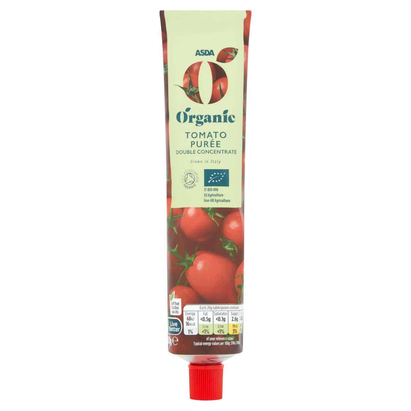 ASDA Organic Organic Tomato Purée Double Concentrate 200g