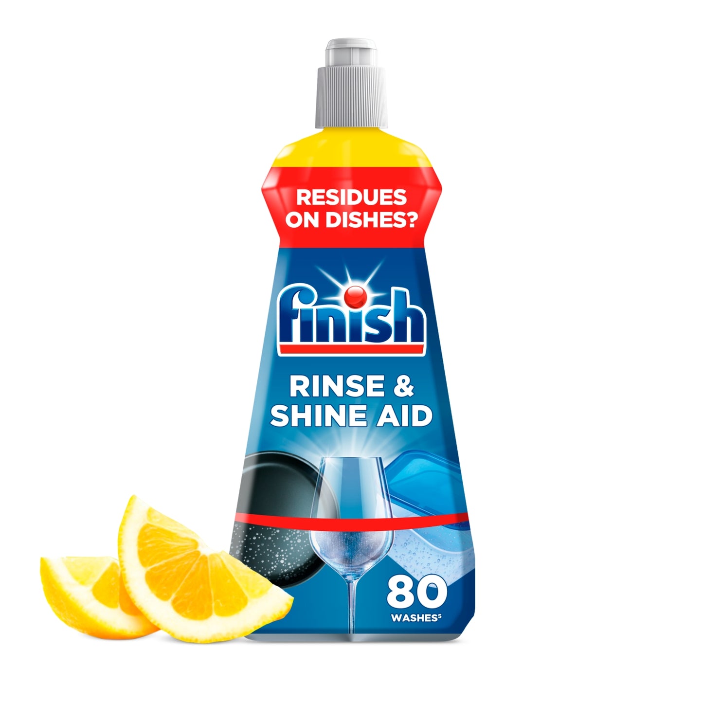 Finish Rinse & Shine Aid, Lemon, 400ml