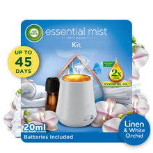 Air Wick Essential Mist Linen & White Orchid Kit Air Freshener 20ml