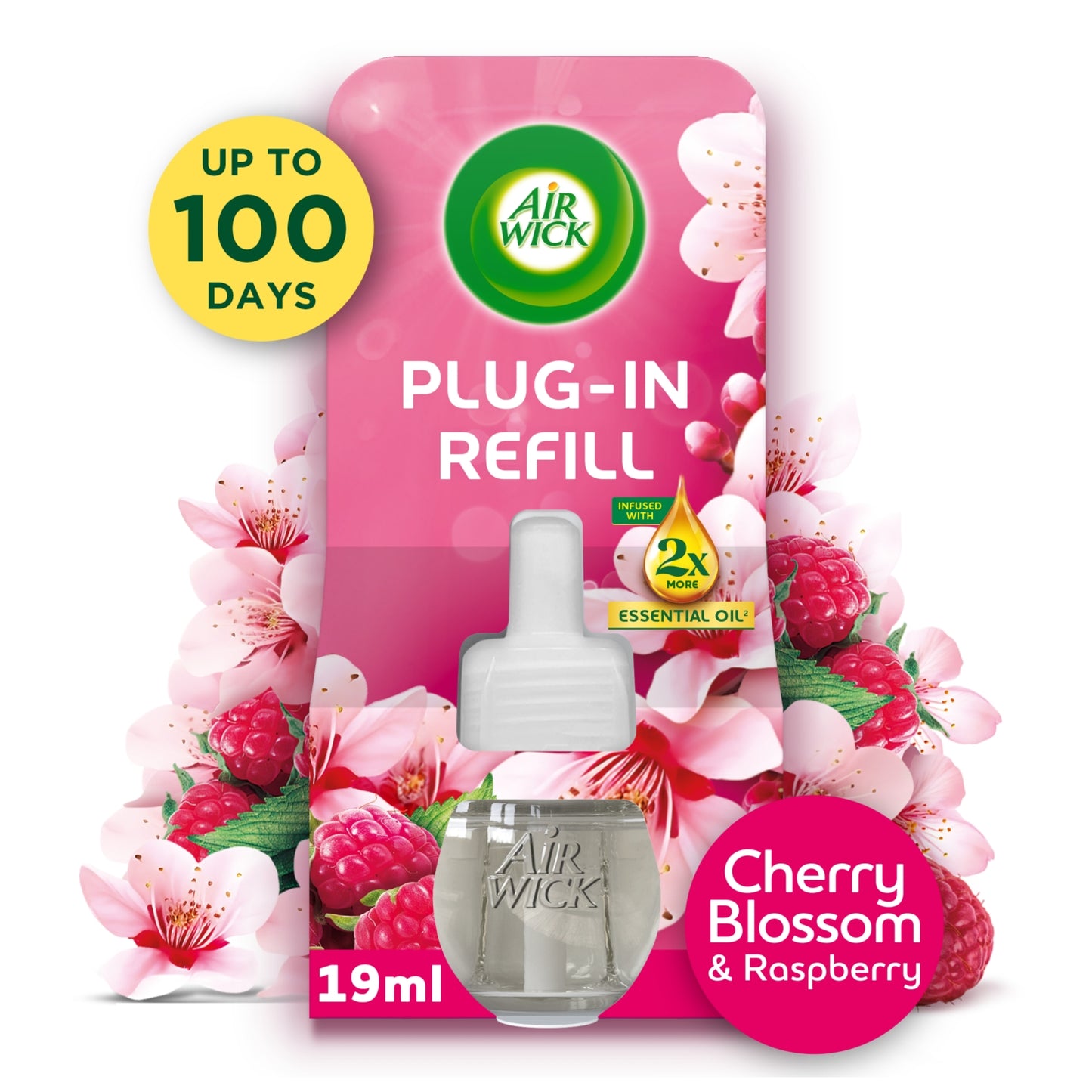 Air Wick Plug-In Refill Cherry Blossom & Raspberry Air Freshener 19ml
