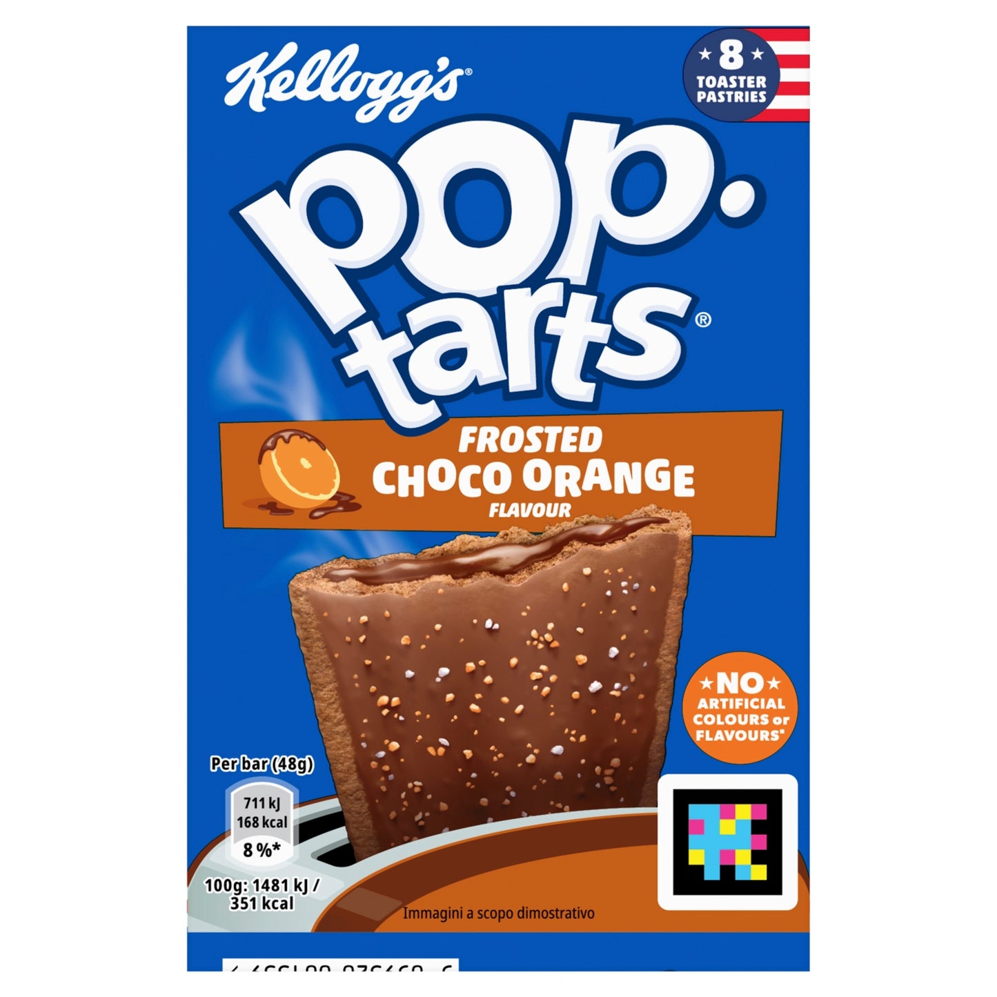 Kellogg's Pop Tarts Choco Orange flavour pastry snacks 8x48g